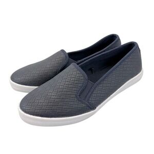 Nautica Women's 8 Navy Blue Woven Textured Slip-On Sneaker Loafer